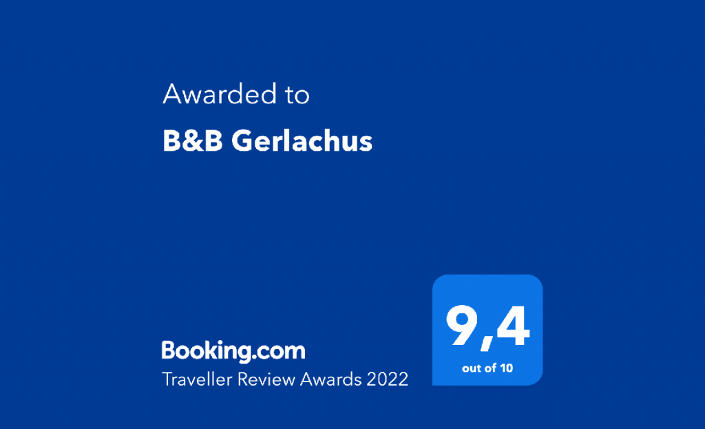 Traveller Review Award 2022 Bed & Breakfast Gerlachus